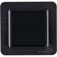 Выключатель одноклавишный Arvia Electric Lavin Черный матовый (21 25 4007 200)